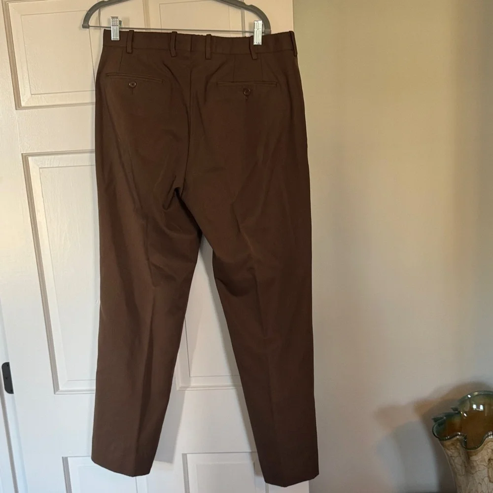 JB Britches Classic Men's Brown Chinos